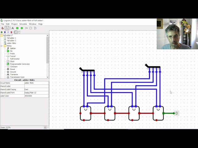 FROM BITS TO MICROPROCESSORS - 4 BITS ADDER (Lesson 19)