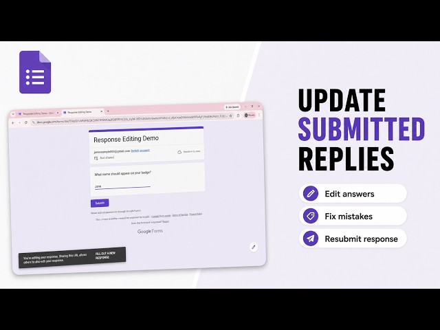 How to Edit Responses After Submitting in Google Forms (Correct Mistakes Later)
