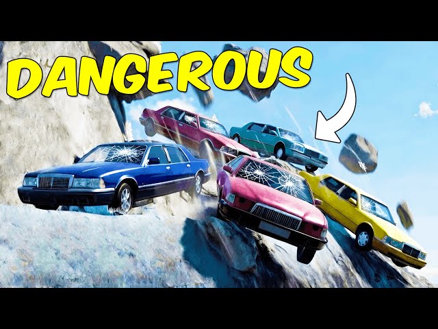 Can a Limo Survive the Most Dangerous Roads in BeamNG?