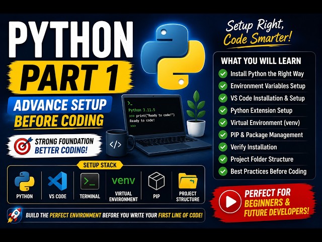 Python Part 1 | Advanced Setup Before Coding 🚀
