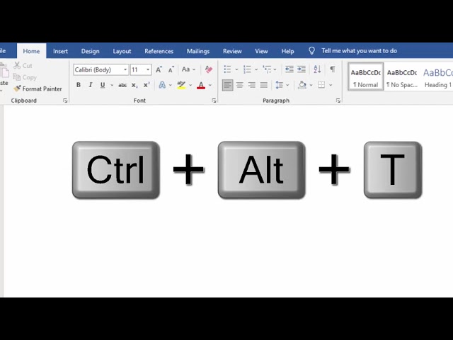 Use this short cut key in Microsoft Word 2019@COMPUTEREXCELSOLUTION