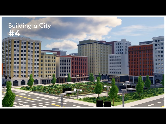 Building a city #4 | Downtown (Part 1) | Minecraft Timelapse