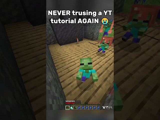 NEVER trusting a YT tutorial AGAIN #minecraft #gaming #funny