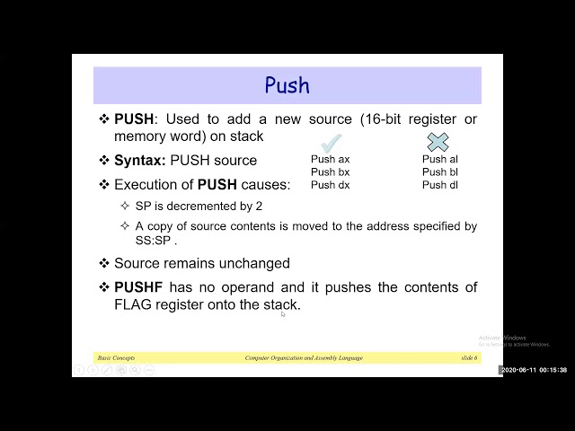 Intro to Stack | Push | Pop in 8086 Assembly Language with examples