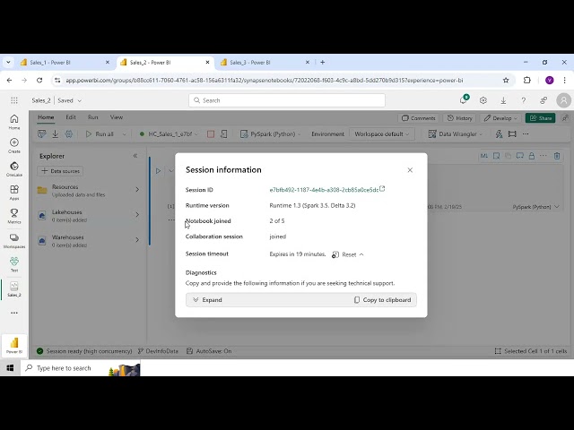 Understand about How to Create Session in PySpark Notebook using Microsoft Fabric