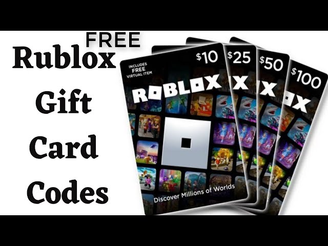 FREE 50000 Robux Gift Card Codes 2024 = Free Robux Codes Live Proof