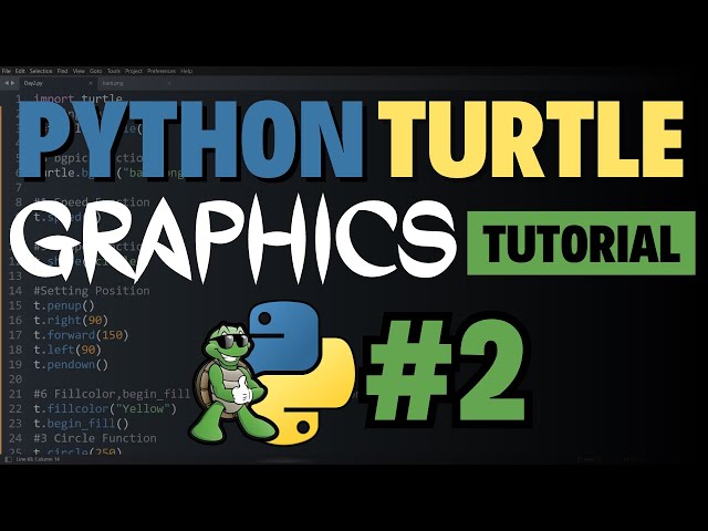 Python Turtle Graphics Tutorial | Functions Related to Colors part 2 #codegrah #pythonturtle