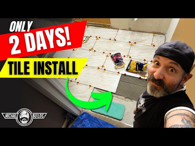 I have 2 DAYS to complete this TILE JOB before HE'S BACK!