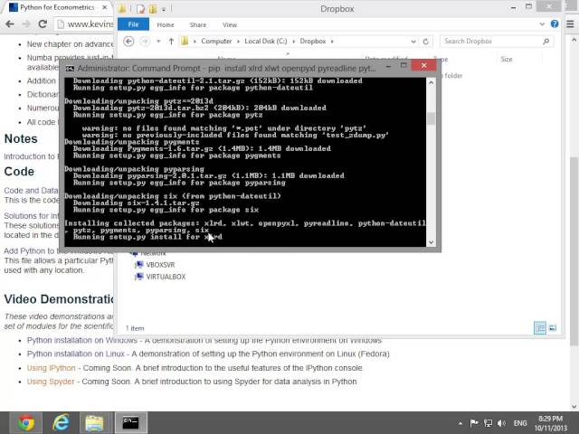 Installing the Scientific Python Stack on Windows