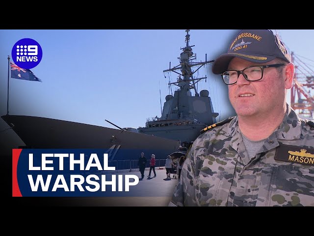 Inside one of our Navy's most lethal warships | 9 News Australia