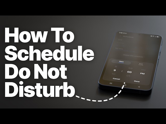 How to Schedule Do Not Disturb on Android (Samsung, Pixel & Motorola)