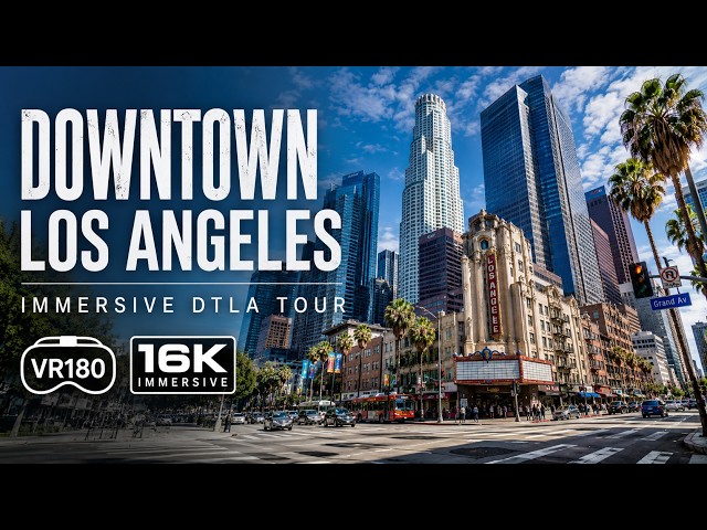 Experience Downtown Los Angeles in immersive VR180.