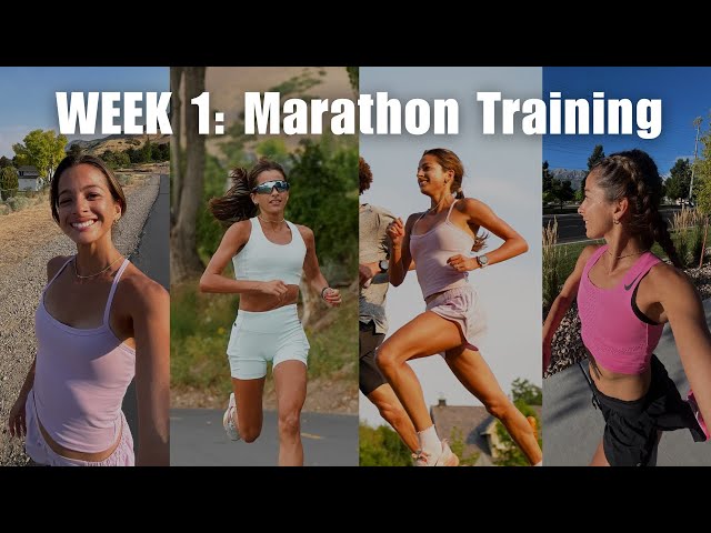 I'm Running My First MARATHON | Full Week of Training Vlog