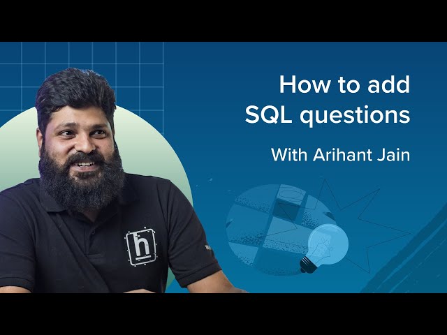 How to add SQL questions