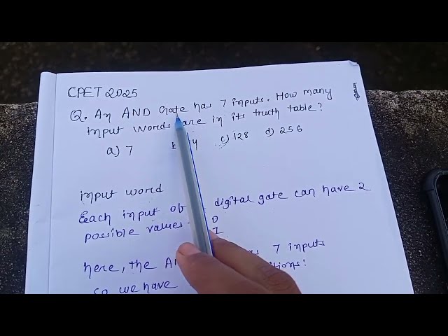 CPET 2025 CS | Digital Logic Gate Question | Solution