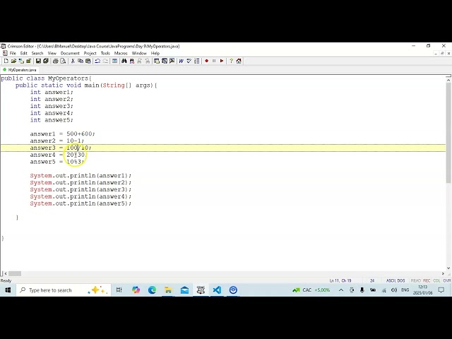 Java Programming: 22 #Operators used in Java