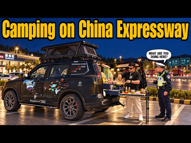 Scorpio-N Camping on China's Crazy Expressway 😰🇨🇳 |World Road Trip| #EP-31