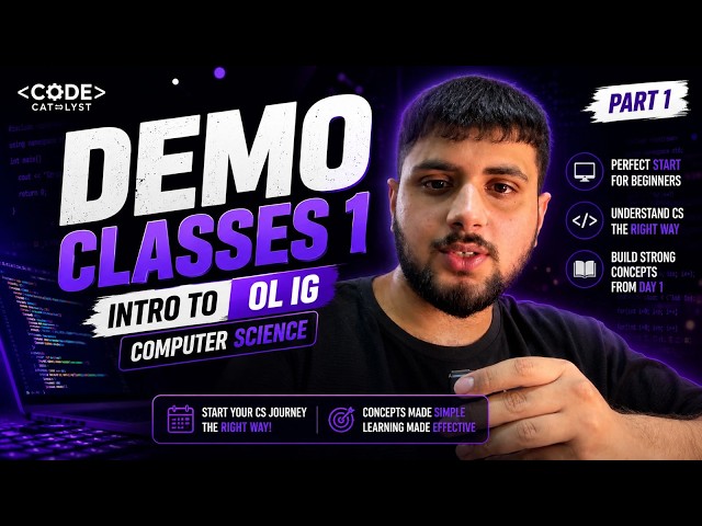 LECTURE 1 - INTRO TO CS - OCT NOV 26 DEMO CLASS | IGCSE/OL COMPUTER SCIENCE