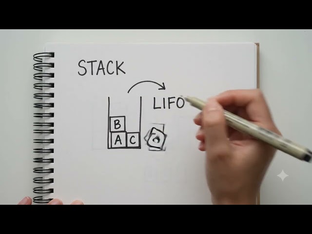 YouTube Animation Script Stack and queue