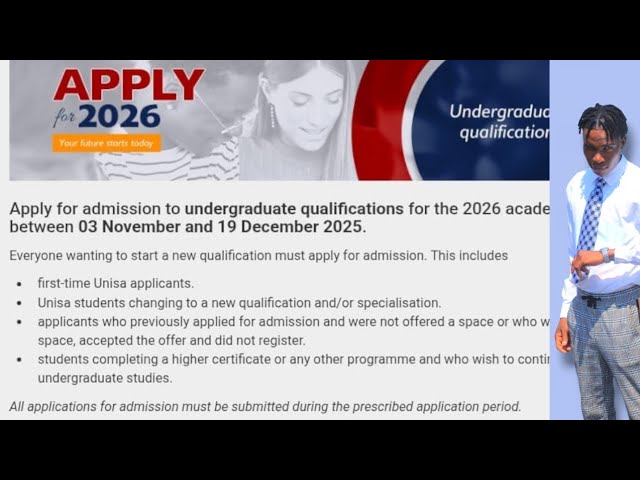 How to APPLY Online at UNISA 2026