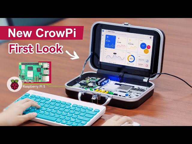 First Look at the New Upgraded CrowPi - Compact RaspberryPi5 Kit