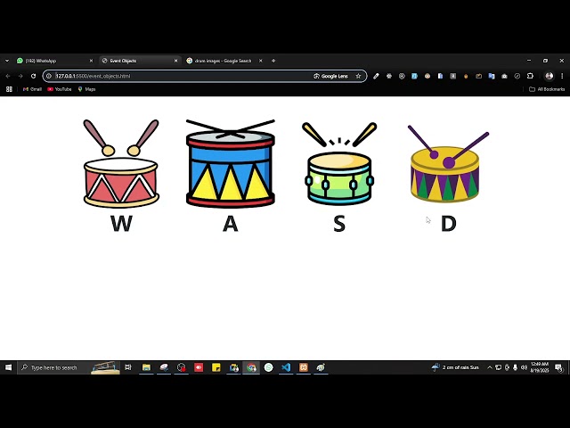 JavaScript Event Objects + Drum Kit Project 🥁 | Keyboard Events Explained (Day 10)