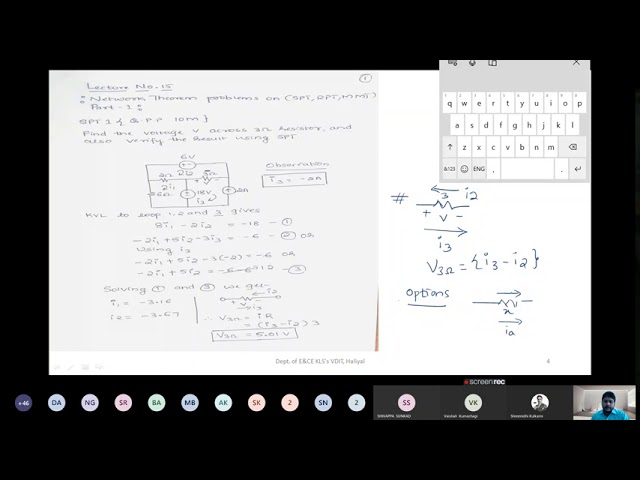Networktheory 18EC32 Module2 L15