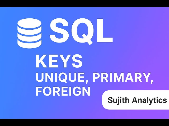 SQL Tutorials | Keys