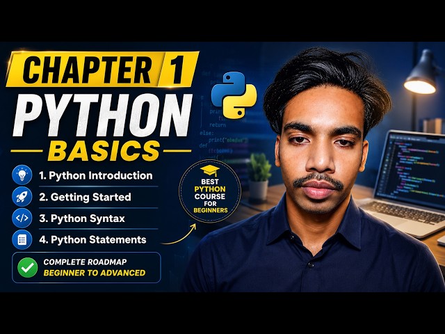 Python Tutorial for Beginners in Hindi | Chapter 1 Complete Python Basics