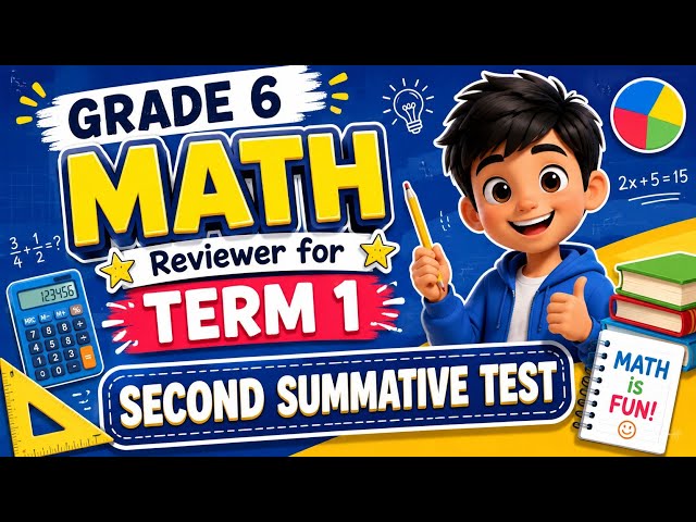 GRADE 6 - MATH | Term 1 - Second Summative Test #summativetest #grade6 #term1 ##Mathematics #Math