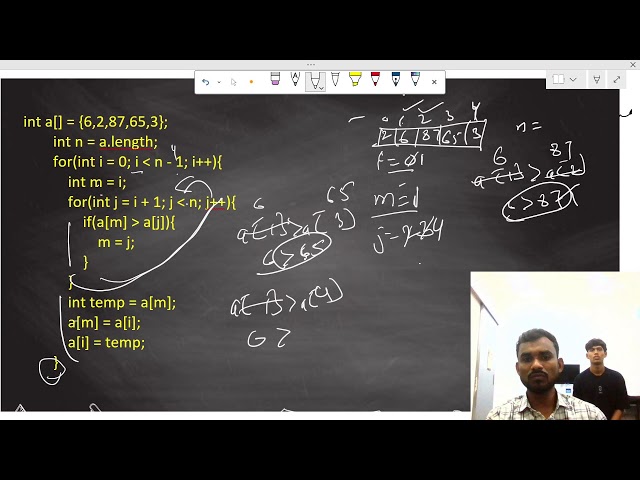 जावा का उपयोग करके सिलेक्शन सॉर्ट (Selection Sort) हिंदी में