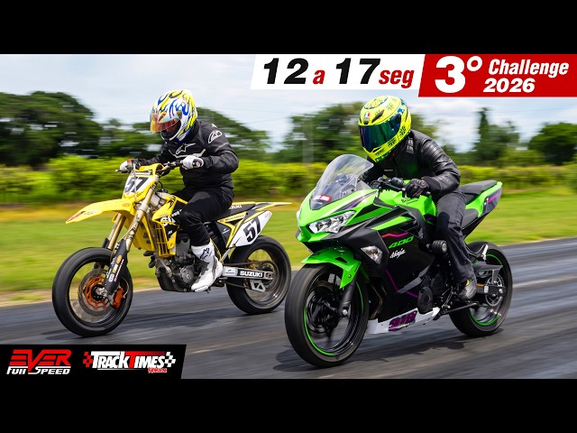 Kawasaki Ninja 400 🆚️ Suzuki RMZ 450 🆚️ Honda Africa Twin 🔥 DRAG RACING 12 to 17 sec Track Times ...