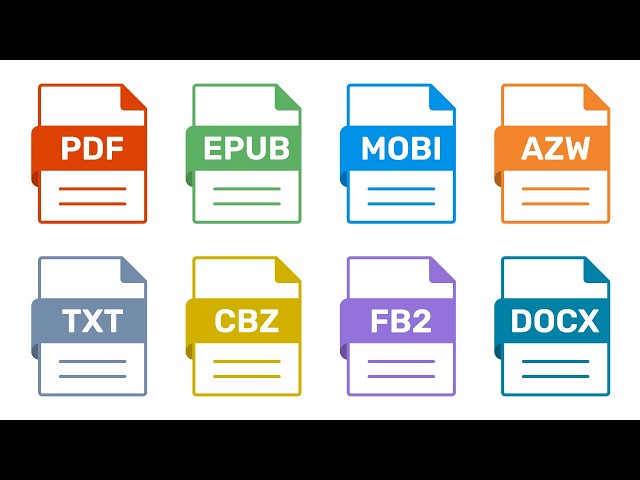 Every eBook Format Explained in 5 Minutes  (PDF vs EPUB vs MOBI)