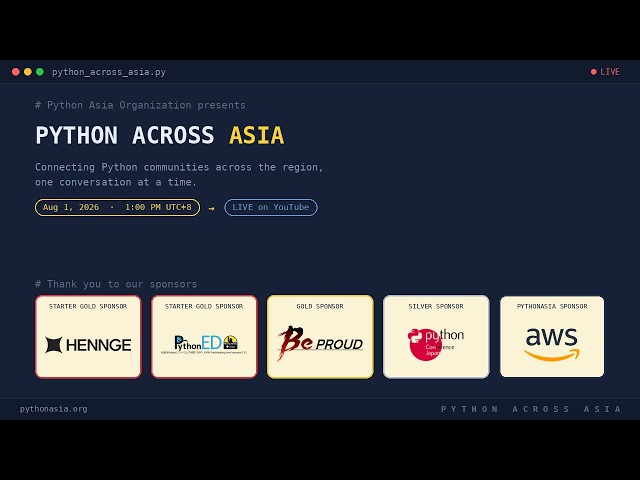 Python Across Asia | Episode 01