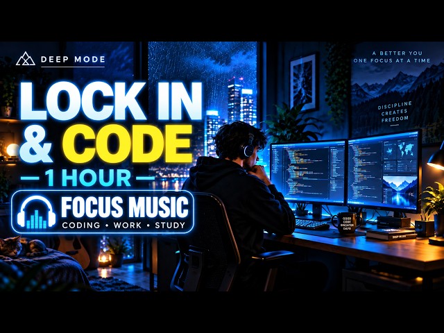 LOCK IN & CODE | 1 Hour of Deep Focus Music for Coding, Work & Study | DEEP MODE
