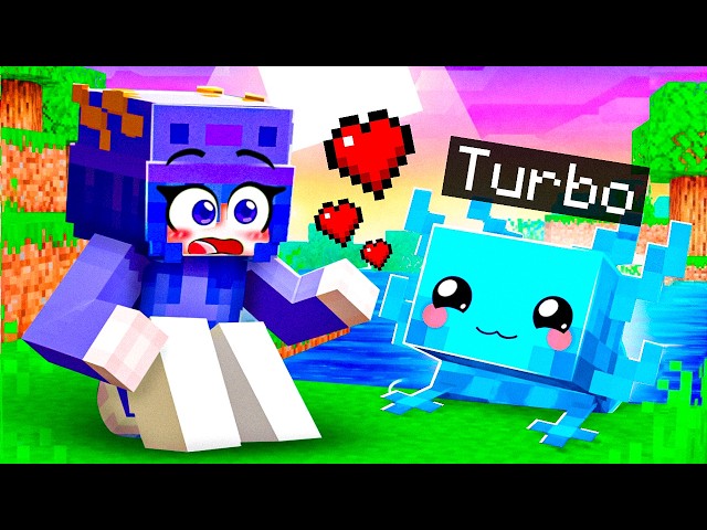 Jugando como un BEBÉ AJOLOTE en Minecraft!