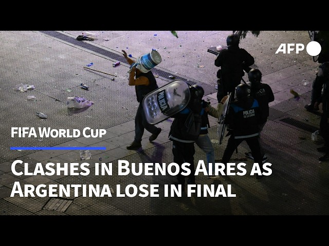 Clashes in Buenos Aires after Argentina's World Cup defeat | AFP