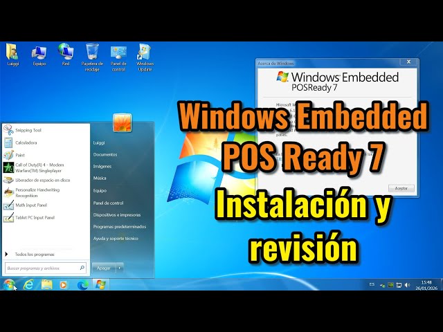 Windows Embedded POS Ready 7: instalación, revisión, compatibilidad y rendimiento.