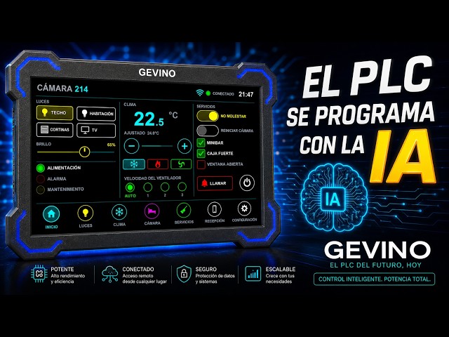 El PLC que se programa con inteligencia artificial: GEVINO TFT