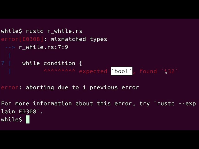 Rust for C Engineers -  Chapter 3.3 | Control Flow - While