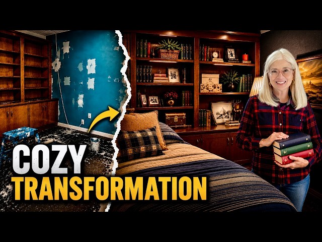 I Turned This Guest Room Into a Ralph Lauren Inspired Library!
