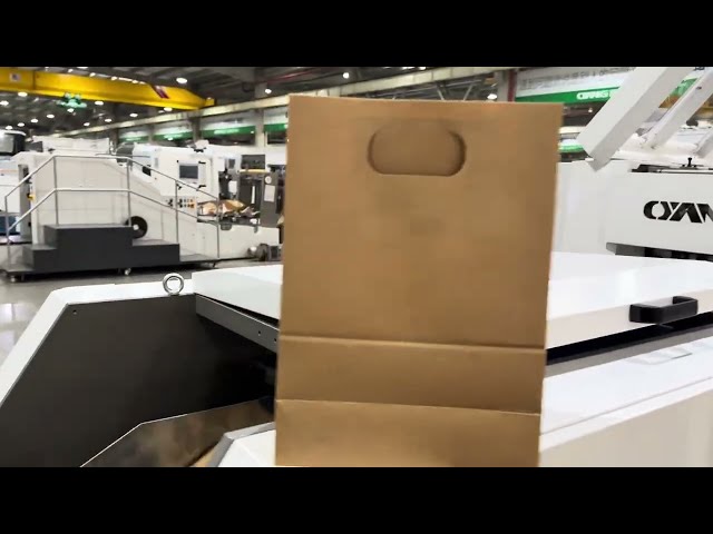 D Cut Handle B330 Square Bottom Patch Handle Paper Bag Making Machine