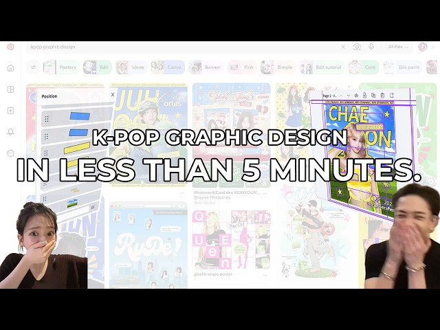 K-pop Graphic Design in Canva in less than 5 minutes...