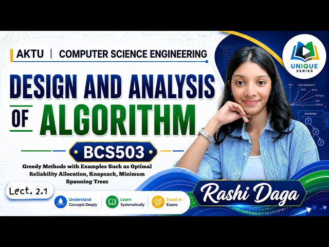 2.1 Binary Search Tree, Red Black Tree & B-Tree | BCS503 Design and Analysis of Algorithm | AKTU