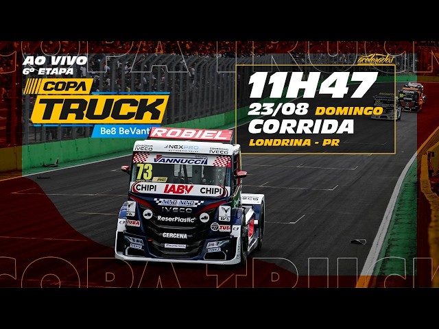 COPA TRUCK LIVE WITH FOOTAGE - Race - LONDRINA/PR - Sunday (08/23) - 11:47 AM