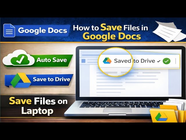 How to Save a File in Google Docs on Laptop | How to Save Your Work in Google Docs on PC or Laptop