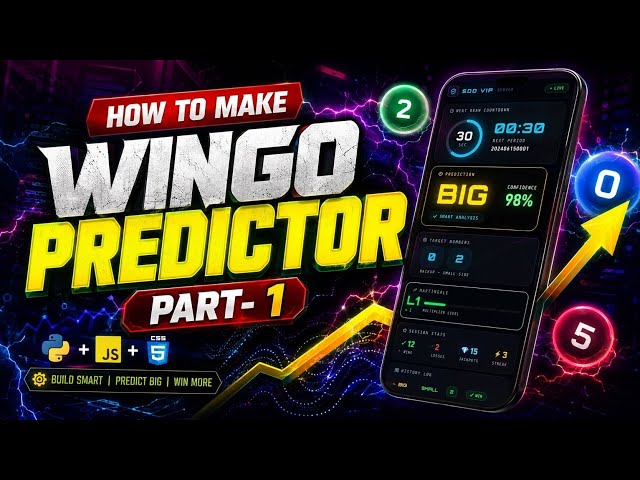 How To Make Wingo Predictor | Part 1 Basic Learning For Educational Purposes @NovaHaker7