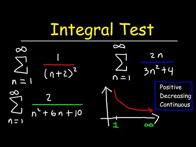 Calculus 2 - Integral Test For Convergence and Divergence of Series