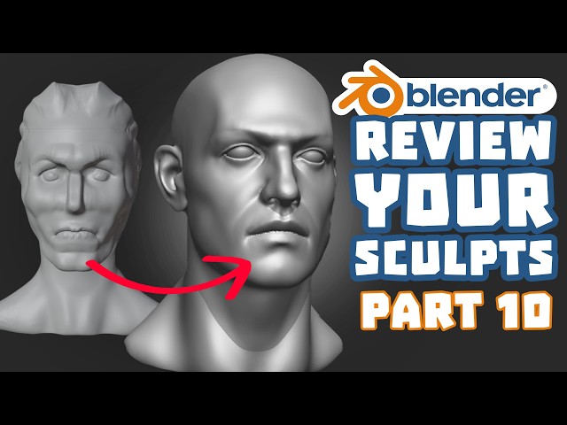 Reviewing your blender sculpts live - 10