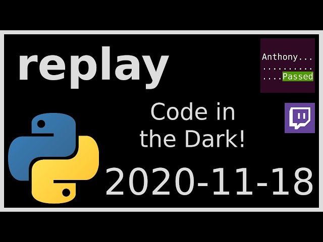 replay - POGrammers Code in the Dark! 2020-11-18